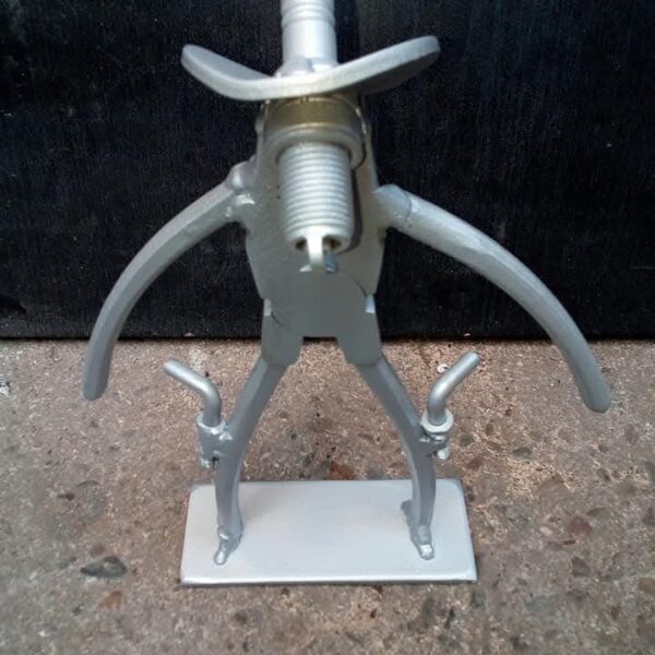 sculpture cowboy en metal