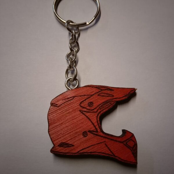 porte cle casque moto cross