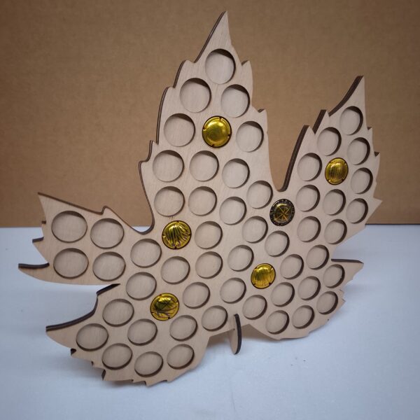 présentoir capsule champagne bois